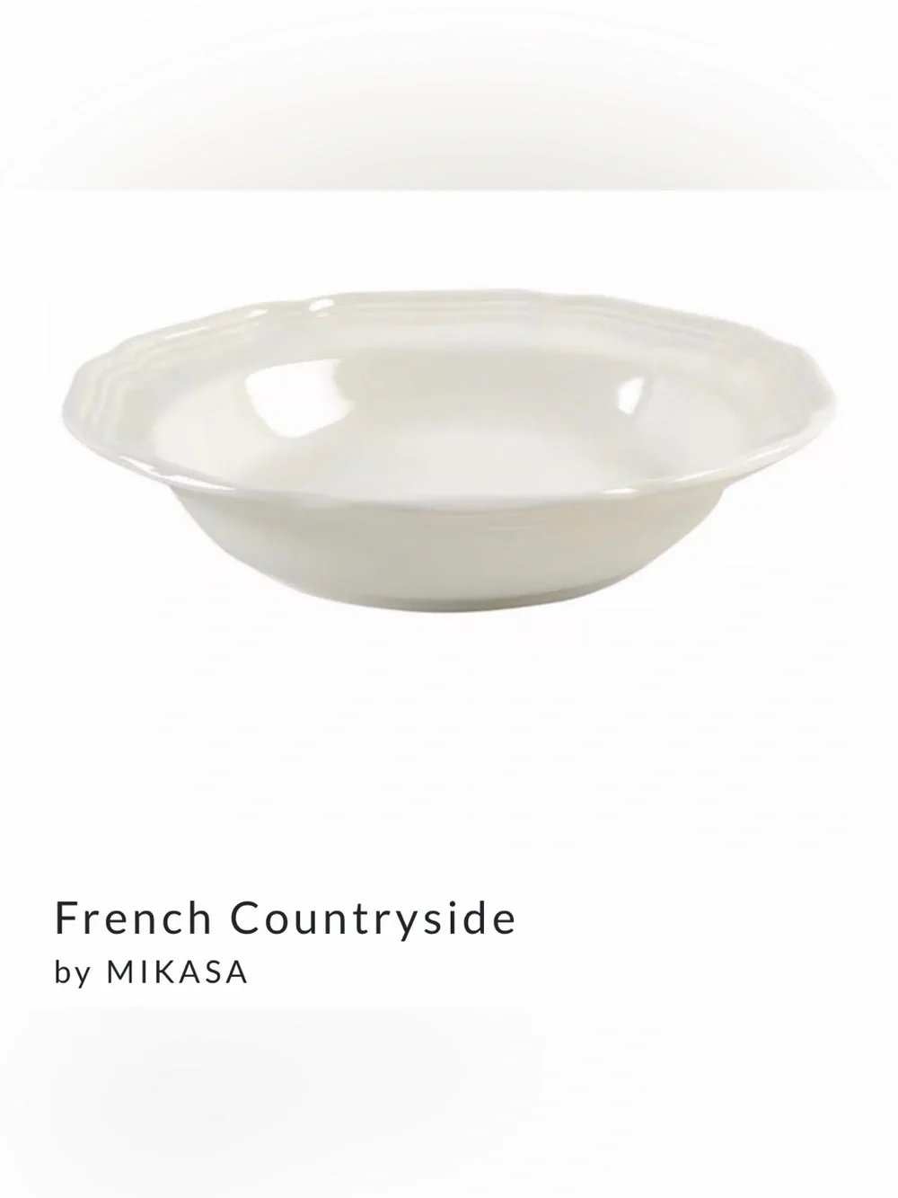 Like new Mikasa FRENCH COUNTRYSIDE F9000 Japan Rimmed Soup salad Bowl set 4
